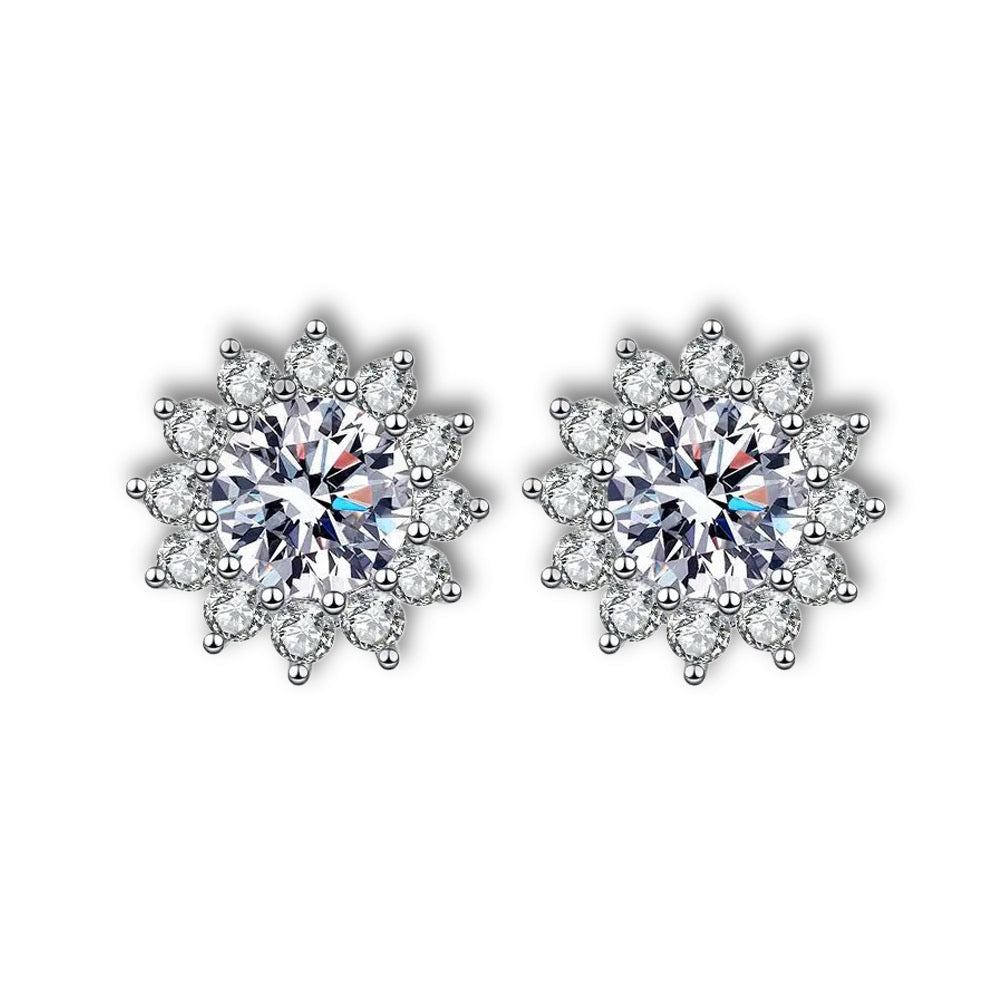 S925 Snowflake Earrings